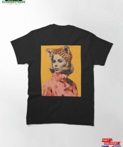 Leopard Woman Portrait Vintage Collage Classic T-Shirt Sweatshirt Unisex 1 Leopard Woman Portrait Vintage Collage Classic T Shirt Sweatshirt Unisex 2