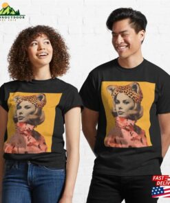 Leopard Woman Portrait Vintage Collage Classic T-Shirt Sweatshirt Unisex 2 Leopard Woman Portrait Vintage Collage Classic T Shirt Sweatshirt Unisex 3