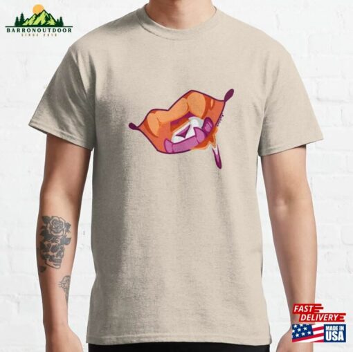 Lesbian Pride Teeth Classic T-Shirt Unisex