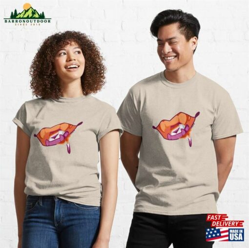 Lesbian Pride Teeth Classic T-Shirt Unisex