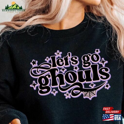 Lets Go Ghouls Shirt Vintage Halloween Retro Fall Tee T-Shirt Unisex