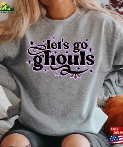 Lets Go Ghouls Shirt Vintage Halloween Retro Fall Tee T-Shirt Unisex