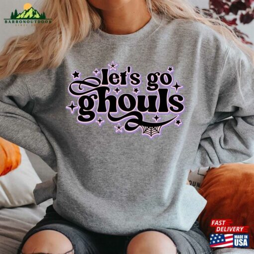 Lets Go Ghouls Shirt Vintage Halloween Retro Fall Tee T-Shirt Unisex