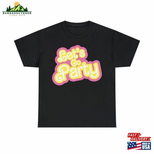 Lets Go Party Unisex Heavy Cotton T-Shirt Pink Doll Classic