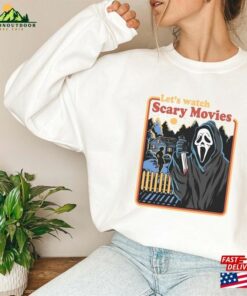 Let's Watch Scary Movies Sweatshirt Scream Hoodie Unisex 3 Lets Watch Scary Movies Sweatshirt Scream Hoodie Unisex 4