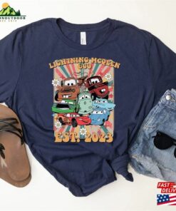 Lightning Mcqueen Co 2023 Retro Vintage T-Shirt Disney Cars Shirt Sweatshirt Classic