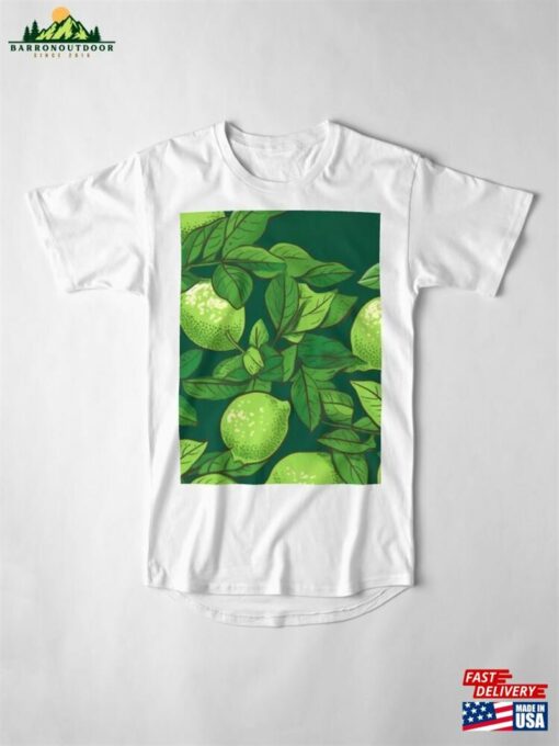 Limes Seamless Pattern Long T-Shirt Hoodie Unisex