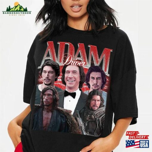 Limited Adam Driver Vintage T-Shirt Actor Movie 2023 Shirt Retro Classic Tee Sweatshirt