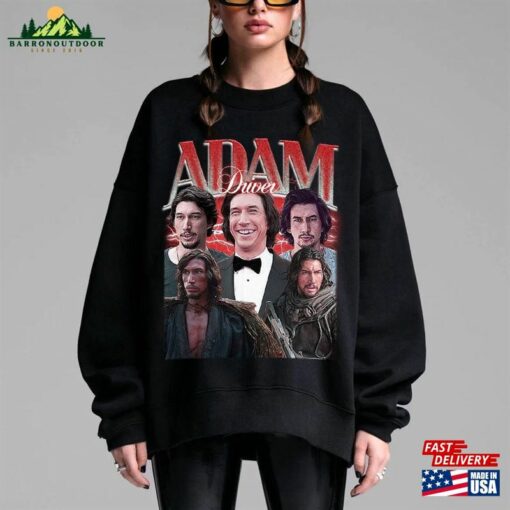 Limited Adam Driver Vintage T-Shirt Actor Movie 2023 Shirt Retro Classic Tee Sweatshirt