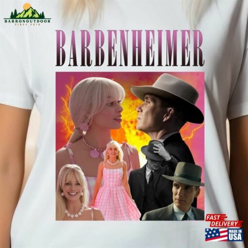 Limited Barbenheimer 2023 T-Shirt Gift For Women And Man Unisex Barbie Classic