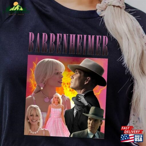 Limited Barbenheimer 2023 T-Shirt Gift For Women And Man Unisex Barbie Classic