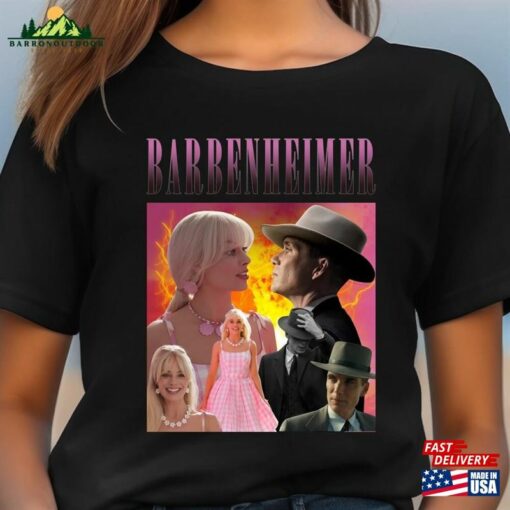 Limited Barbenheimer 2023 T-Shirt Gift For Women And Man Unisex Barbie Classic