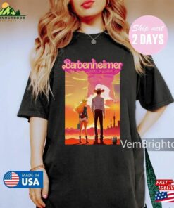 Limited Barbenheimer Vintage T Shirt Shirt Come On Baby Lets Go Party Classic 3