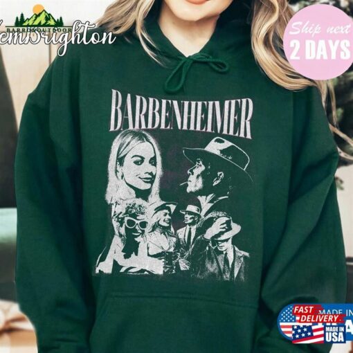 Limited Barbenheimer Vintage T-Shirt Shirt Come On Baby Lets Go Party Hoodie Sweatshirt