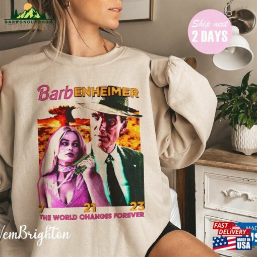 Limited Barbenheimer Vintage T-Shirt Shirt Come On Baby Lets Go Party Hoodie Unisex