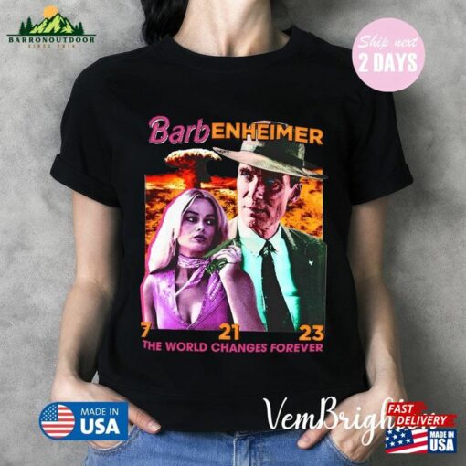 Limited Barbenheimer Vintage T-Shirt Shirt Come On Baby Lets Go Party Hoodie Unisex