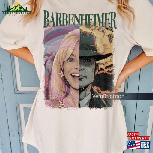 Limited Barbenheimer Vintage T-Shirt Shirt Come On Baby Lets Go Party Unisex