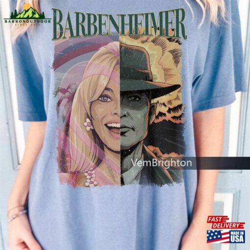 Limited Barbenheimer Vintage T-Shirt Shirt Come On Baby Lets Go Party Unisex