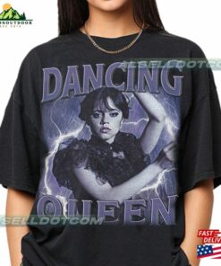 Limited Dancing Queen Wednesday Addams Vintage T-Shirt Gift For Women And Man Unisex Hoodie Classic