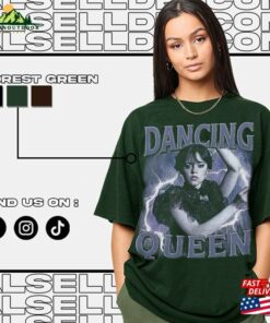 Limited Dancing Queen Wednesday Addams Vintage T Shirt Gift For Women And Man Unisex Hoodie Classic 3