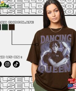 Limited Dancing Queen Wednesday Addams Vintage T Shirt Gift For Women And Man Unisex Hoodie Classic 4