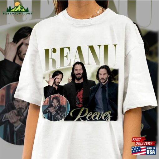 Limited Keanu Reeves Vintage T-Shirt John Wick 4 Movie 2023 Shirt Cyberpunk Retro 90S Tee Sweatshirt Classic