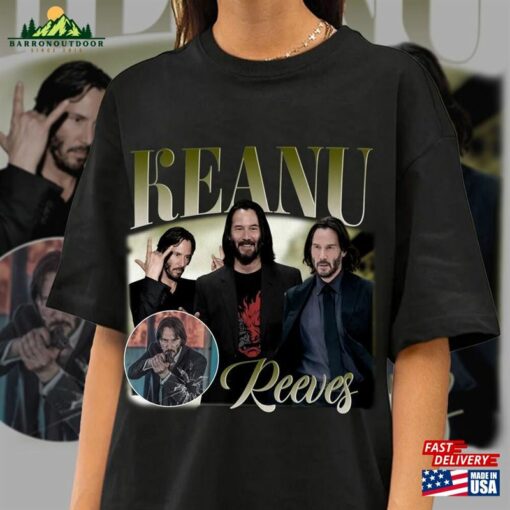 Limited Keanu Reeves Vintage T-Shirt John Wick 4 Movie 2023 Shirt Cyberpunk Retro 90S Tee Sweatshirt Classic