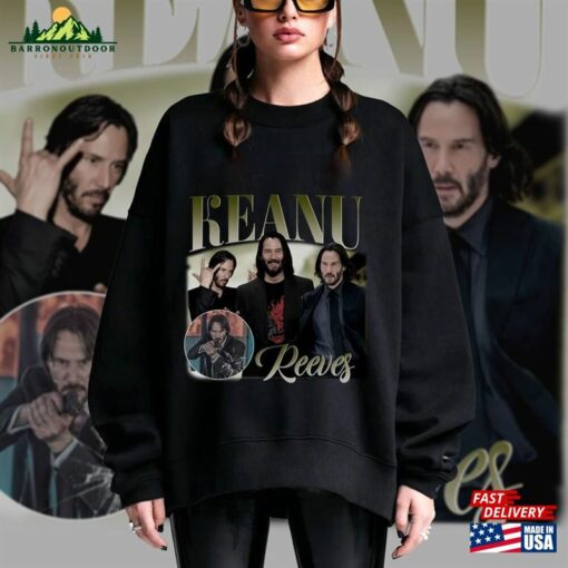 Limited Keanu Reeves Vintage T-Shirt John Wick 4 Movie 2023 Shirt Cyberpunk Retro 90S Tee Sweatshirt Classic