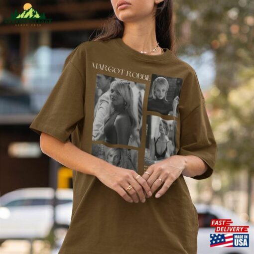 Limited Margot Robbie Vintage T-Shirt Gift For Women And Man Unisex Bootleg Hoodie