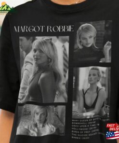 Limited Margot Robbie Vintage T-Shirt Gift For Women And Man Unisex Bootleg Hoodie