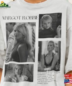 Limited Margot Robbie Vintage T-Shirt Gift For Women And Man Unisex Bootleg Sweatshirt