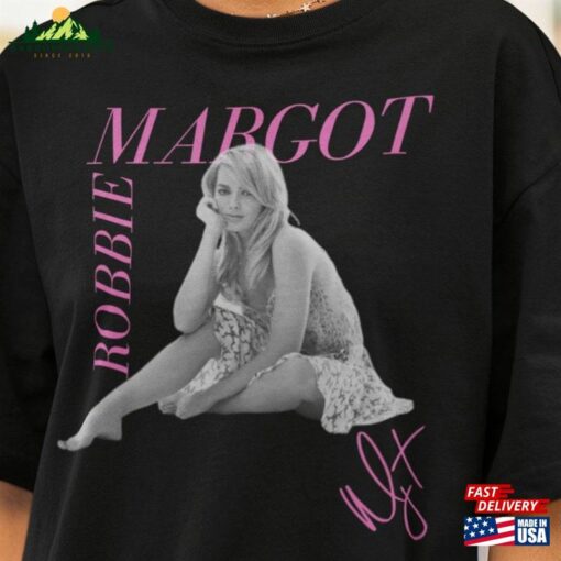 Limited Margot Robbie Vintage T-Shirt Gift For Women And Man Unisex Bootleg Sweatshirt Hoodie