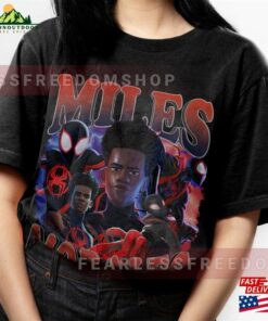 Limited Miles Morales Spiderman Across The Spider Verse Vintage T-Shirt Hoodie Sweatshirt