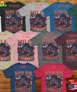 Limited Miles Morales Spiderman Across The Spider Verse Vintage T Shirt Hoodie Sweatshirt 4