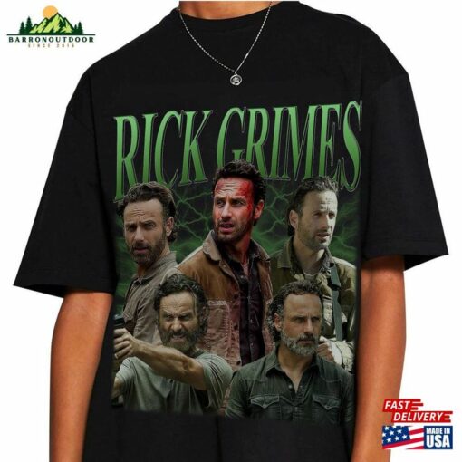 Limited Rick Grimes Unisex Tshirt Andrew Lincoln Sweatshirt Actor 90S Shirt Hoodie