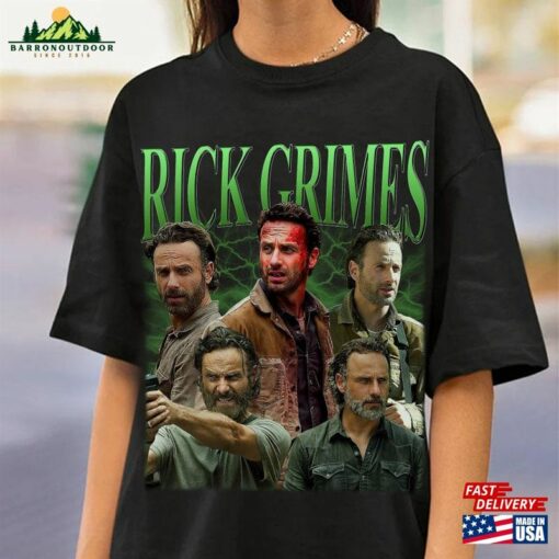 Limited Rick Grimes Unisex Tshirt Andrew Lincoln Sweatshirt Actor 90S Shirt Hoodie