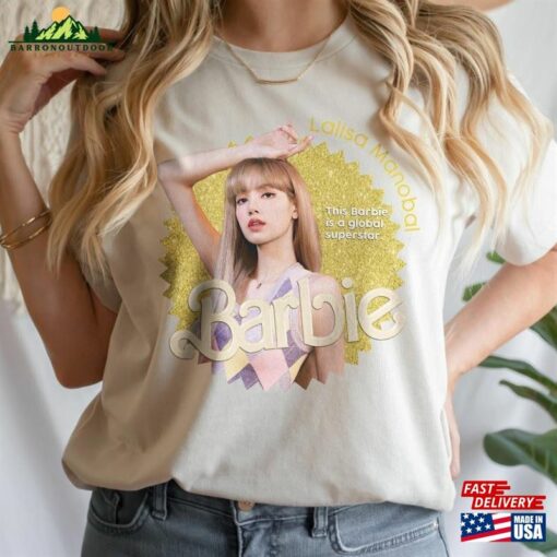 Lisa Kpop Shirt Blackpink Sweatshirt Barbie Vintage Retro Graphic Tee Music Unisex Gifts Fan Hoodie