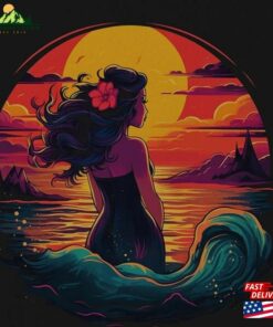 Little Mermaid Retrowave Shirt Unisex Graphic Tee Movie T-Shirt Hoodie