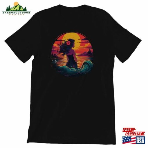 Little Mermaid Retrowave Shirt Unisex Graphic Tee Movie T-Shirt Hoodie