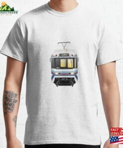 Los Angeles Metro Rail Nippon Sharyo P865 P2020 Train (Vintage Stripes 1) Classic T-Shirt Hoodie