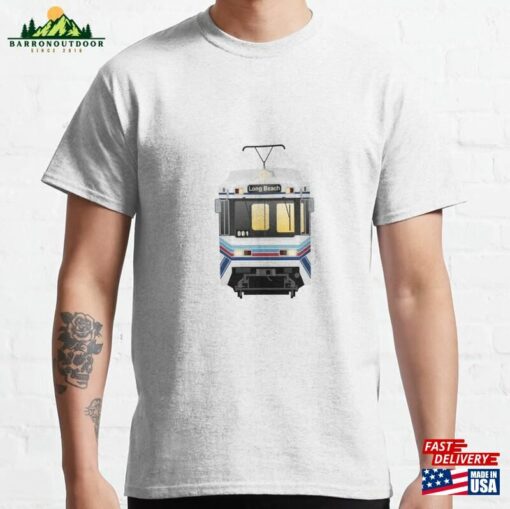 Los Angeles Metro Rail Nippon Sharyo P865 P2020 Train (Vintage Stripes 1) Classic T-Shirt Hoodie