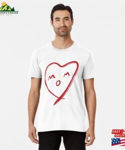 Love Mom (Red Heart) Premium T-Shirt Unisex Hoodie