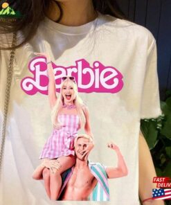 Lovely Barbie And Ken 2023 Shirt Vs Oppenheimer Ryan Gosling Margot Robbie Unisex T-Shirt 3 Lovely Barbie And Ken 2023 Shirt Vs Oppenheimer Ryan Gosling Margot Robbie Unisex T Shirt 4