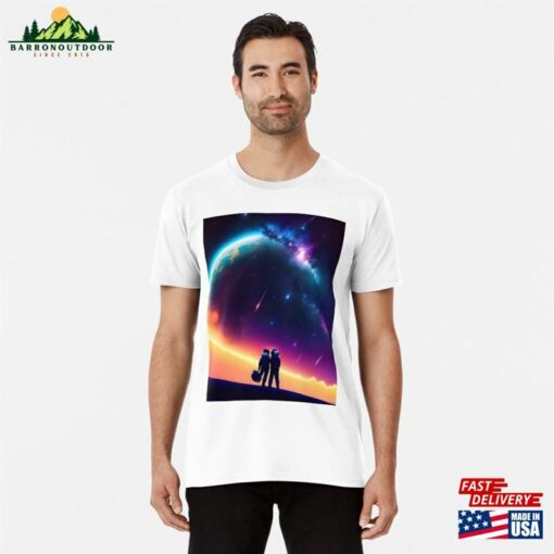 Lovers On A Galactic Vacation Premium T-Shirt Unisex Sweatshirt