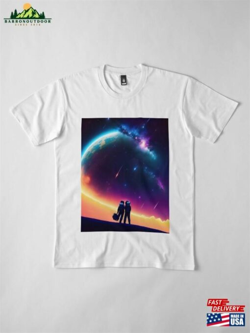 Lovers On A Galactic Vacation Premium T-Shirt Unisex Sweatshirt