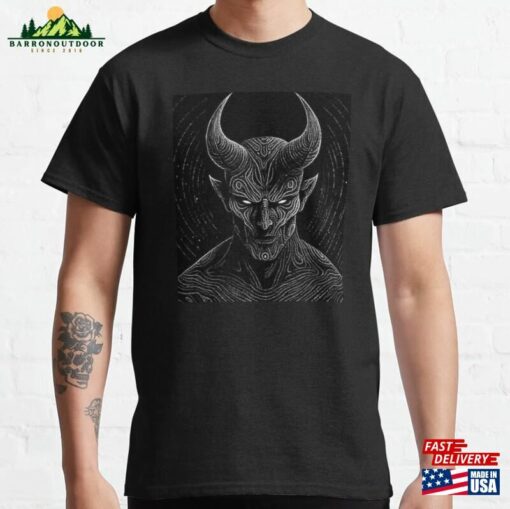 Lucifer Satan Devil Demon Prince Of Darkness Classic T-Shirt Unisex