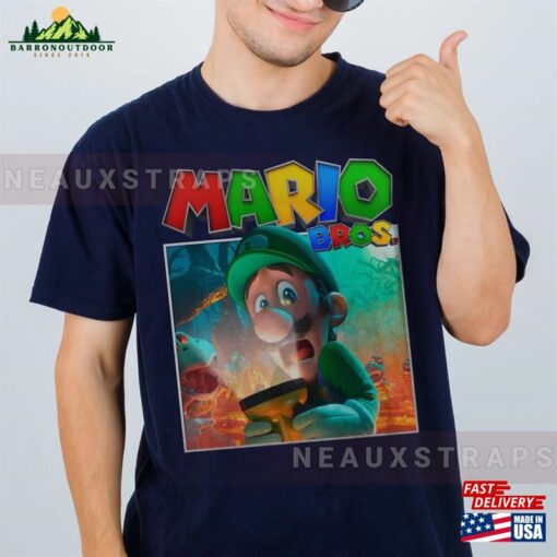 Luigi 2023 Shirt Mario Movie Hoodie T-Shirt