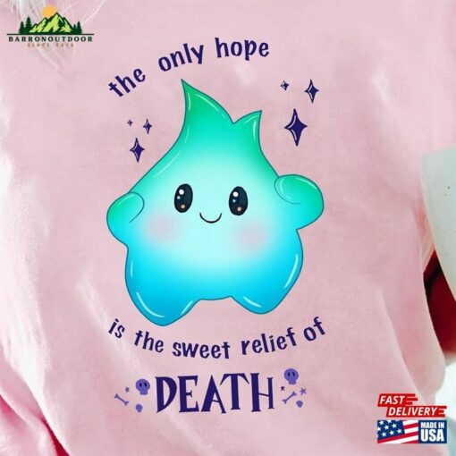 Luna Star The Only Hope Is Sweet Relief Of Death Shirt 2023 Movie Lumalee Blue Hoodie Sweatshirt