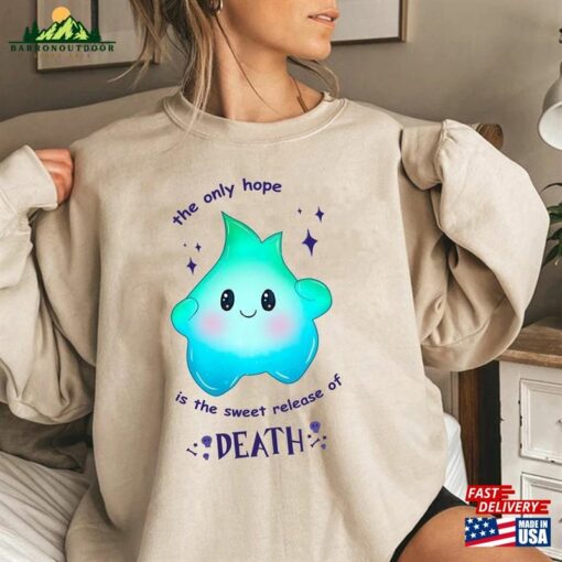 Luna Star The Only Hope Is Sweet Relief Of Death T-Shirt 2023 Movie Lumalee Blue Sweatshirt