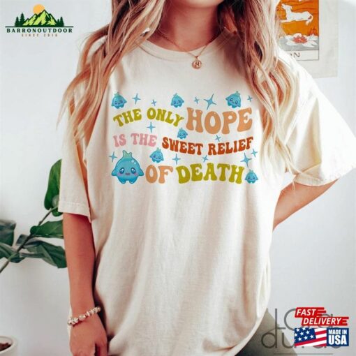 Luna Star The Only Last Hope Is Sweet Relief Of Death Shirt 2023 Movie Lumalee Blue T-Shirt Hoodie